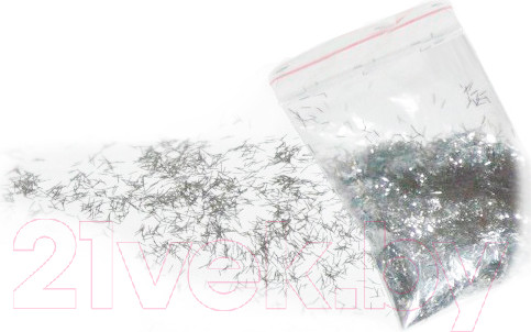 Изображение товара Блестки для жидких обоев Silk Plaster Люрекс (серебристый)