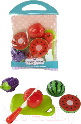 Изображение товара Набор игрушечных продуктов Mary Poppins Учимся готовить. Фрукты / 453043