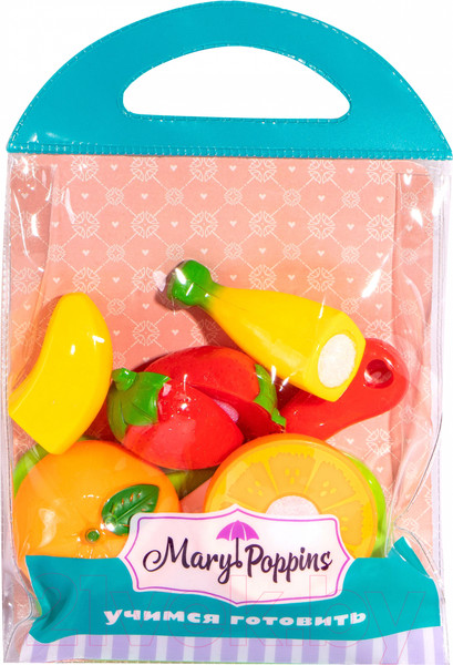 Изображение товара Набор игрушечных продуктов Mary Poppins Учимся готовить. Фрукты / 453043