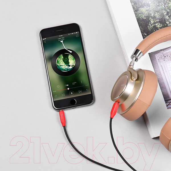 Изображение товара Кабель Hoco UPA11 AUX (красный)