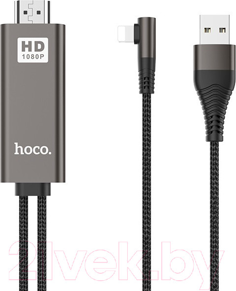 Изображение товара Адаптер Hoco USB UA14 Lightning (черный)