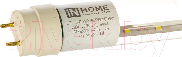 Изображение товара Лампа INhome LED-T8-П-PRO 20Вт 230В G13 6500К 2000Лм 1200мм / 4690612031002