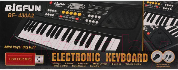 Изображение товара Музыкальная игрушка Наша игрушка Синтезатор / BF-430A2