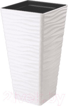 Изображение товара Кашпо Formplastic Sahara Dunes slim / 3950-011 (белый)