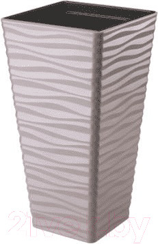 Изображение товара Кашпо Formplastic Sahara Dunes slim / 3950-051 (серо-бежевый)