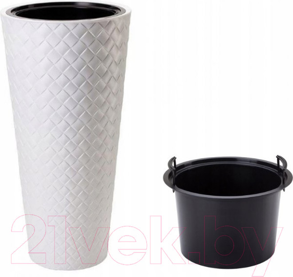 Изображение товара Кашпо Formplastic Makata Slim / 2830-011 (белый)