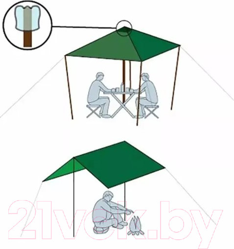 Изображение товара Тент Alexika Tarp / 9180.5401 (зеленый)