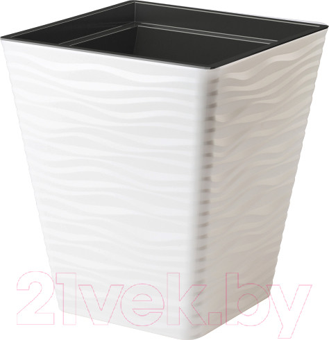 Изображение товара Кашпо Formplastic Sahara Dunes / 3920-011 (белый)