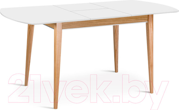 Изображение товара Обеденный стол ТехКомПро Арека ПО 70x110-150 / 121747 (бук/тон 1/тон подстолья 2/ножка 8)