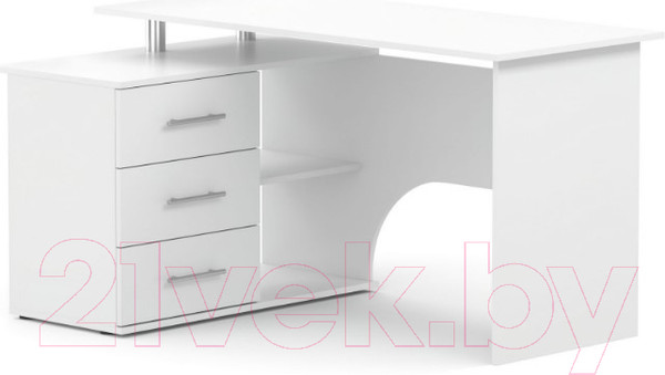 Изображение товара Письменный стол Сокол-Мебель КСТ-09Л (белый)