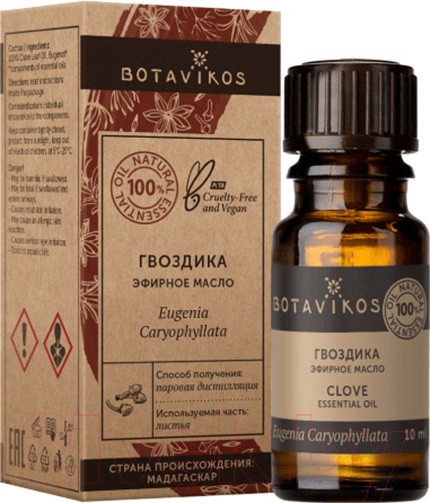 Изображение товара Эфирное масло Botavikos Гвоздика из листьев 100% (10мл)