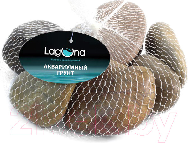 Изображение товара Грунт для аквариума Laguna Галька S/RB / 73954010 (1кг, коричневый)