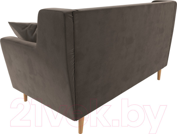 Изображение товара Диван Лига Диванов Брайтон 281 2-х местный / 108918 (велюр, коричневый)