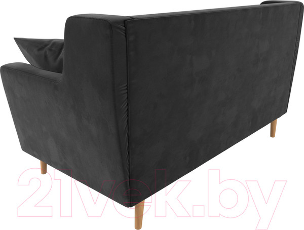 Изображение товара Диван Лига Диванов Брайтон 281 2-х местный / 108919 (велюр, серый)