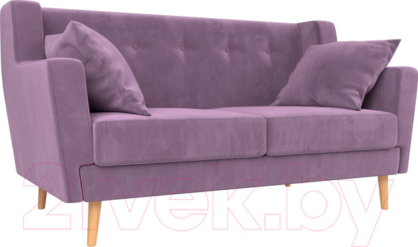 Изображение товара Диван Лига Диванов Брайтон 281 2-х местный / 108927 (микровельвет, сиреневый)