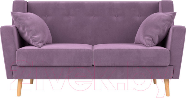 Изображение товара Диван Лига Диванов Брайтон 281 2-х местный / 108927 (микровельвет, сиреневый)