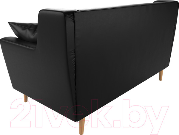 Изображение товара Диван Лига Диванов Брайтон 281 2-х местный / 108936 (экокожа, черный)