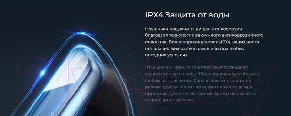 Изображение товара Беспроводные наушники Haylou W1 (синий)