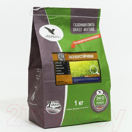 Изображение товара Семена газонной травы БЕРКУТ Засухоустойчивая (1кг)