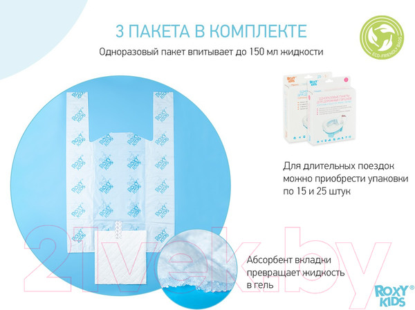 Изображение товара Дорожный горшок Roxy-Kids HandyPotty / HP-250RG (розовый)