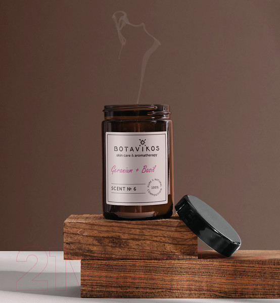 Изображение товара Свеча Botavikos Герань-Базилик (90г)