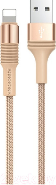 Изображение товара Кабель Borofone BX21 Outstanding AM-8pin Lightning (1м, золотистый)