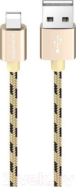 Изображение товара Кабель Borofone BX24 Ring AM-8pin Lightning (1м, золотистый)