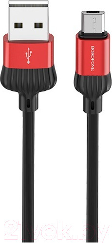 Изображение товара Кабель Borofone BX28 Dignity AM-MicroBM (1м, красный)