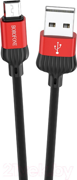 Изображение товара Кабель Borofone BX28 Dignity AM-MicroBM (1м, красный)