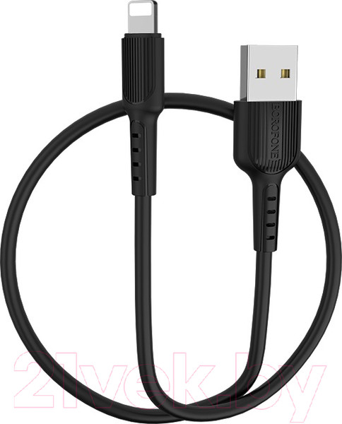 Изображение товара Кабель Borofone BX16 USB Lightning (1м, черный)