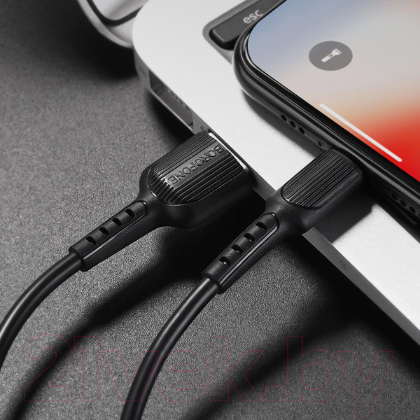 Изображение товара Кабель Borofone BX16 USB Lightning (1м, черный)