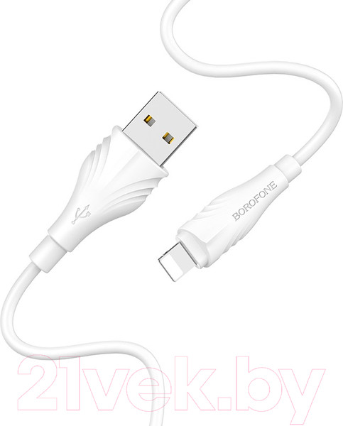 Изображение товара Кабель Borofone BX18 USB Lightning (1м, белый)