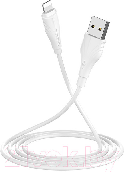 Изображение товара Кабель Borofone BX18 USB Lightning (1м, белый)