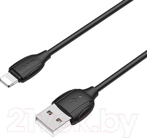 Изображение товара Кабель Borofone BX19 USB Lightning (1м, черный)