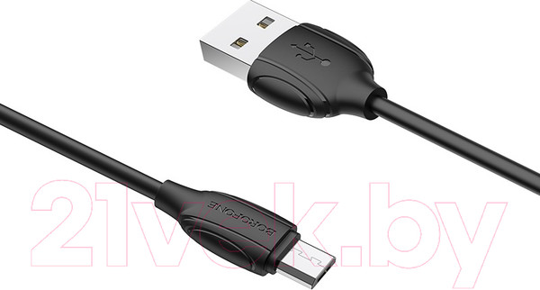 Изображение товара Кабель Borofone BX19 USB MicroUSB (1м, черный)