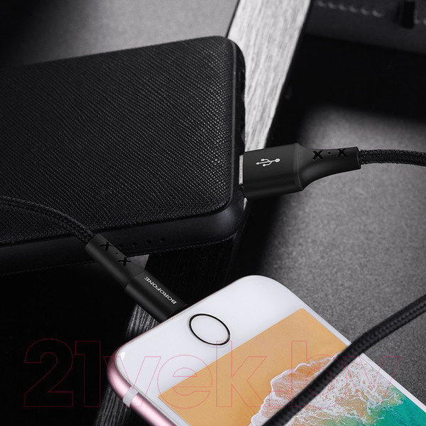 Изображение товара Кабель Borofone BX20 USB Lightning (черный)