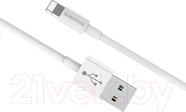 Изображение товара Кабель Borofone BX22 USB Lightning (белый)