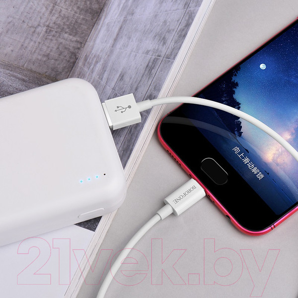 Изображение товара Кабель Borofone BX22 USB micro (белый)