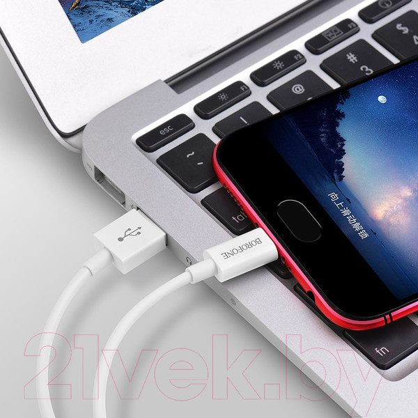 Изображение товара Кабель Borofone BX22 USB micro (белый)