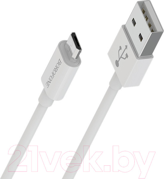 Изображение товара Кабель Borofone BX22 USB micro (белый)