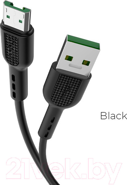 Изображение товара Кабель Hoco X33 MicroUSB (1м, черный)