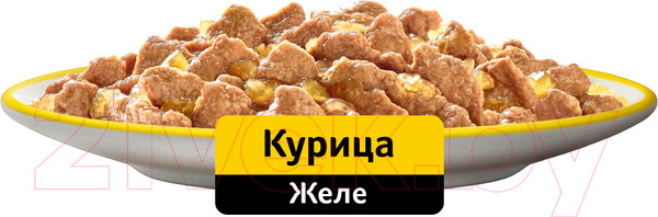 Изображение товара Влажный корм для кошек Whiskas Желе с курицей (75г)