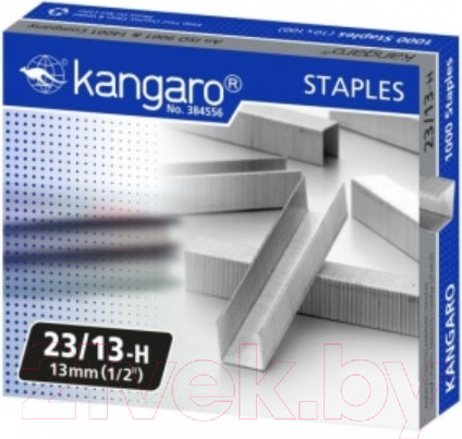 Изображение товара Скобы канцелярские Kangaro 23/13H (1000шт)
