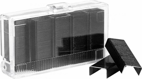 Изображение товара Скобы канцелярские Kangaro 24/6 (800шт, черный)