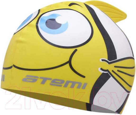 Изображение товара Шапочка для плавания Atemi FC101 (рыбка/желтый)