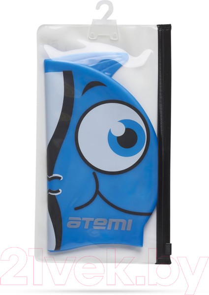 Изображение товара Шапочка для плавания Atemi FC105 (рыбка/голубой)
