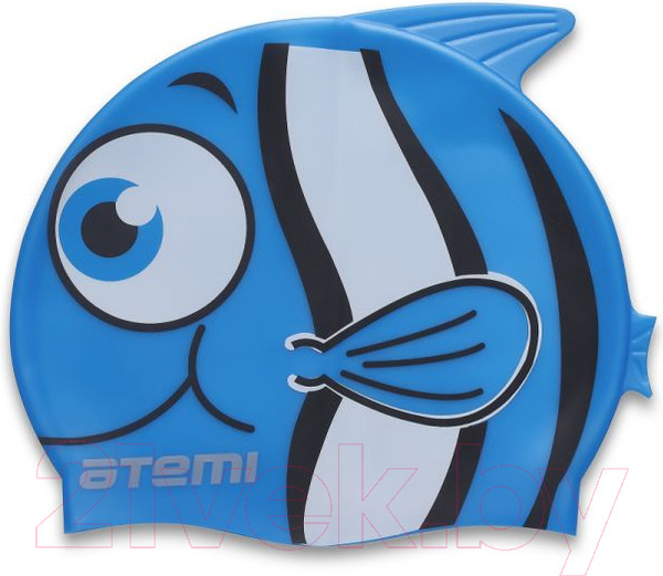 Изображение товара Шапочка для плавания Atemi FC105 (рыбка/голубой)
