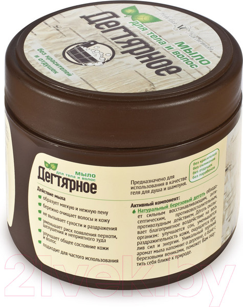 Изображение товара Мыло густое Невская Косметика Для тела и волос Дегтярное (300мл)