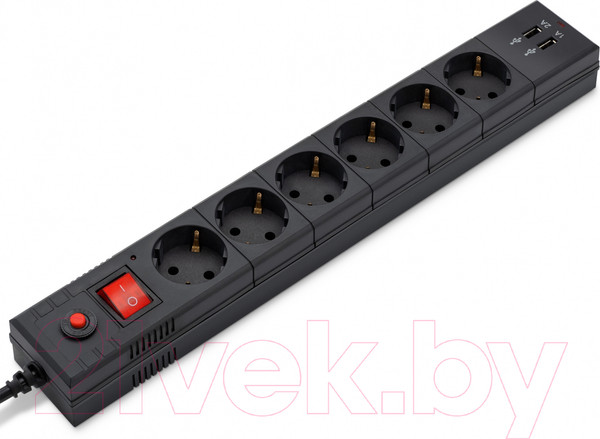 Изображение товара Сетевой фильтр Buro BU-SP5 USB 2A-B