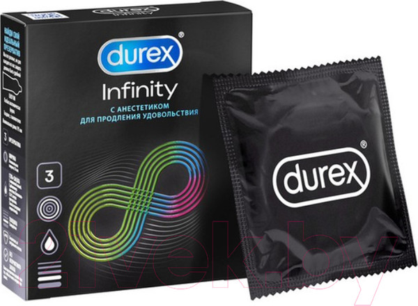 Изображение товара Презервативы Durex Infinity №3 гладкие с анестетиком